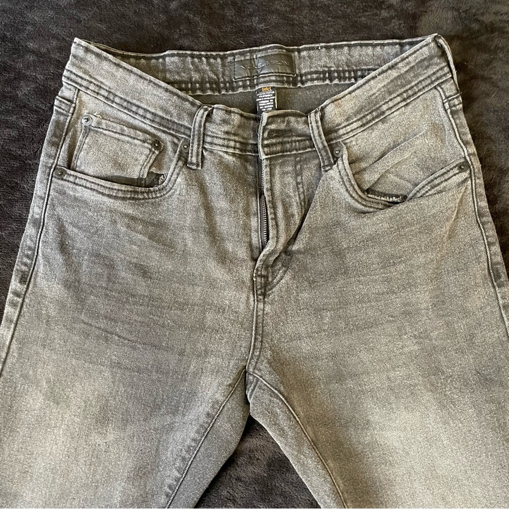 Nickel and Iron Acid Wash Jeans